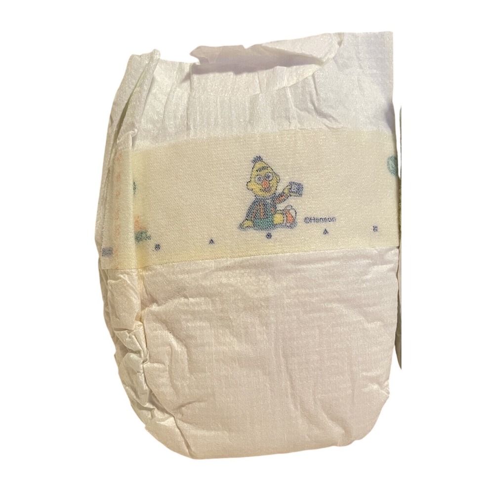 Vintage 90s Pampers Baby Dry Sesame Street Henson Diaper‎ Newborn Bert
